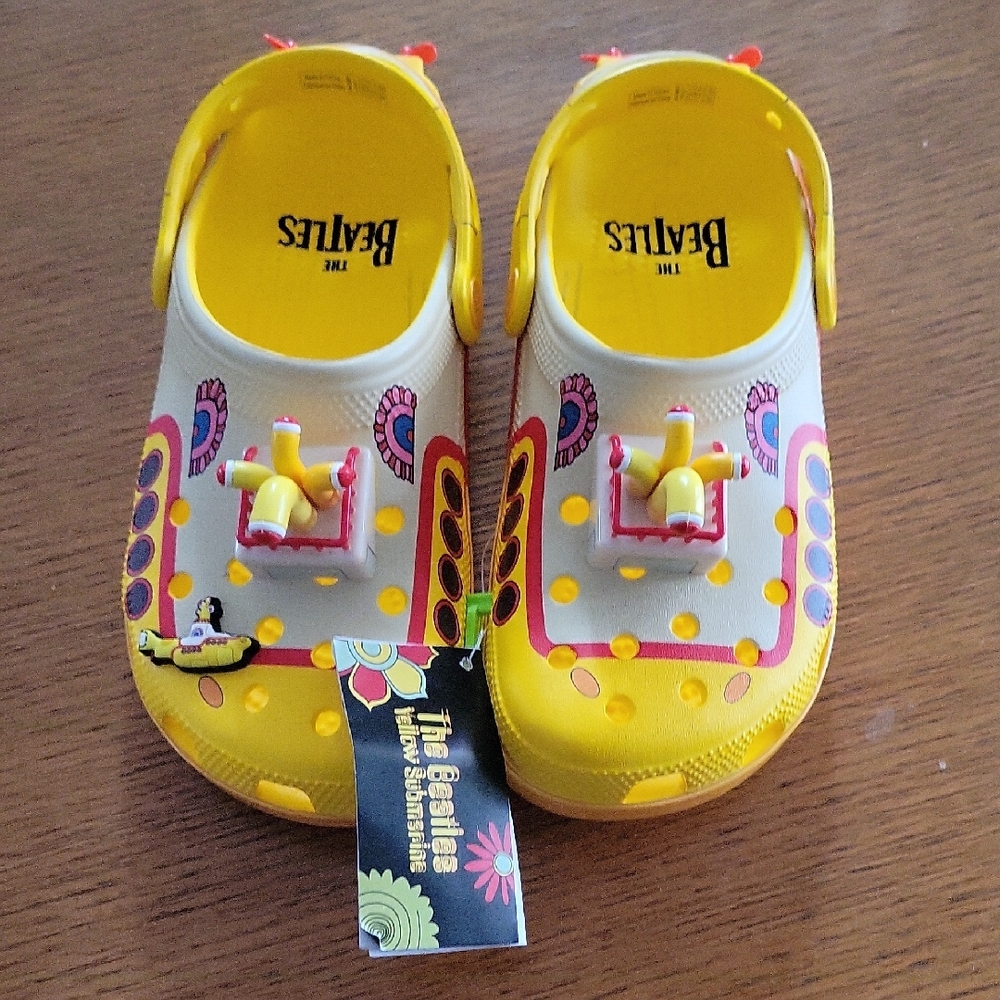 New Crocs The Beatles Yellow Submarine Classic Clogs